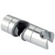 thumbnail image 1 of Soporte de cabezal de ducha universal para rieles de 19 a 25 mm, plástico ABS de ingeniería cromado, diseño de bloqueo seguro, revestimiento resistente a rayones, para baño, 1 of 5