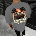 thumbnail image 2 of Journeying with Jesus Graphic Tees for Men 2026 Summer Casual Short Sleeve Crewneck Christian T Shirts, 2 of 3