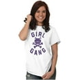 thumbnail image 5 of Girl Gang Punk Kittycat Crossbones Women's Graphic T Shirt Tees Brisco Brands L, 5 of 5