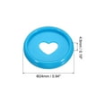 thumbnail image 2 of Uxcell 24mm Plastic Book Binding Discs Discbound Expansion Discs Heart Binder Rings, Blue 22 Pack, 2 of 6