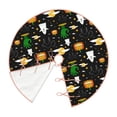 thumbnail image 3 of Salouo Halloween Christmas Tree Skirt 30" Farmhouse Christmas Decorations Snowman Xmas Tree Skirt Tree Mat for Holiday Party Decor, 3 of 8