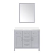 Ove Decors Tahoe III, Single Sink Bathroom Vanity Kit, Mirror, DOve Grey, 21.02in. x 42.01in. x 34.80in.