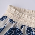 thumbnail image 6 of YueHuiYing Women's Bohemian Floral Print Mini Skirt with Tiered Ruffle Hem - A-Line Cotton Blend for Casual & Resort Wear, 6 of 9