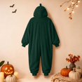 thumbnail image 5 of USNSM Pajamas Women Cozy Fleece Lined Home Jumpsuit, Cute Fall Pajamas, Loose Relaxed Fit, For Fall Winter Matching Loungewear Green S, 5 of 8