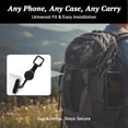 thumbnail image 4 of Outdoor Anti-Theft Retractable Phone Lanyard Retractable Steel Line with Locking Carabiner 360°metal Tether Tab, 4 of 6