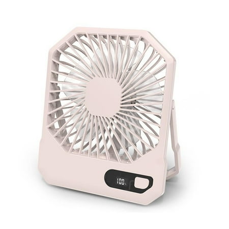 

Btomtd Portable Hangable Fan Desk Fan Foldable Desktop Fan Adjustable Speed Fan 3-speed Digital Display Fan 2600mAh Extra Long Life Quiet And Comfortable Suitable For Office Outdoor Home Box Fan