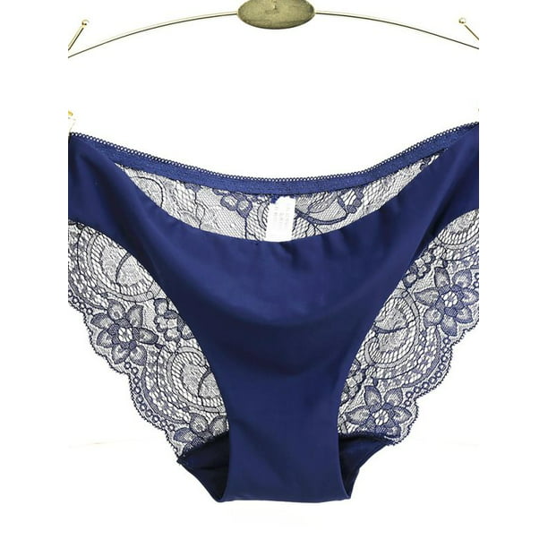 Balai - Women's Invisible Seamless Bikini Lace Briefs Underwear ...