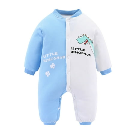 

ZHAGHMIN Christmas Jumpsuits Baby Boys Girls Cute Cartoon Animals Letter Patchwork Long Sleeve Thicken Warm Romper Jumpsuit Outfit Clothes Coat Tuxedo Sunrise Romper Baby Fall Shirts For Boys Cactus