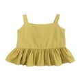thumbnail image 4 of YunPes Cotton and Linen Baby Girls Summer Top Four Corner Ruffled Shorts Girls Two Baby Clothes, 4 of 8