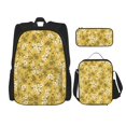 thumbnail image 1 of Easygdp Flower Mochila para Niños y Niñas con Set de Caja de Almuerzo y Estuche para Lápices 3 en 1, Mochila Escolar Estampada para Adolescentes, 1 of 7
