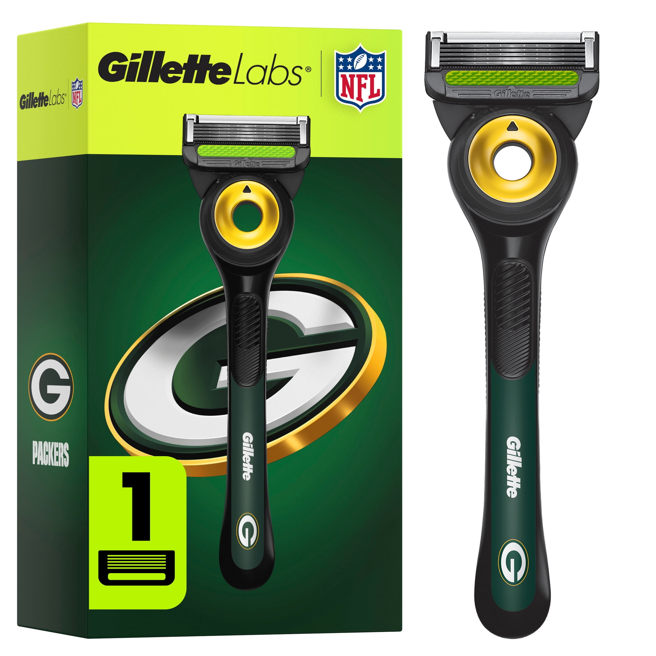 Gillette Labs Official Steelers Licensed Razor for Men, 1 Handle