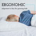 thumbnail image 4 of Little Sleepy Head Toddler Pillow with Pillowcase (Gray) Best Pillow for Kids! 13x18", 4 of 7