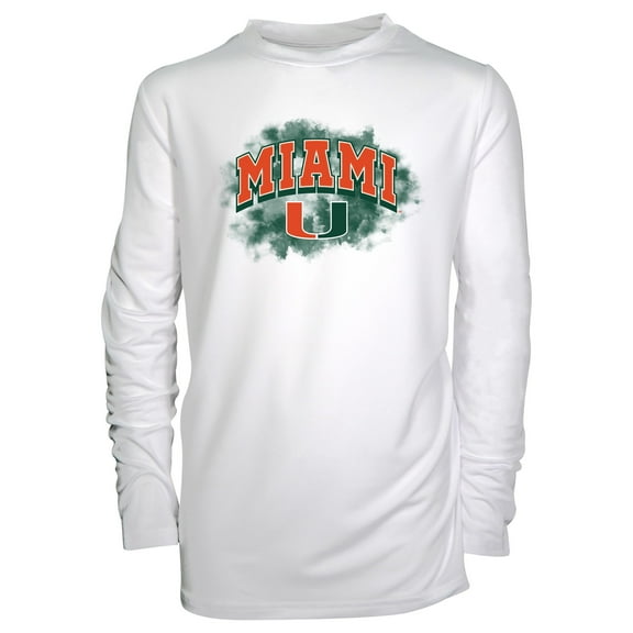Toddler Garb White Miami Hurricanes Jesse Long Sleeve Sun Shirt