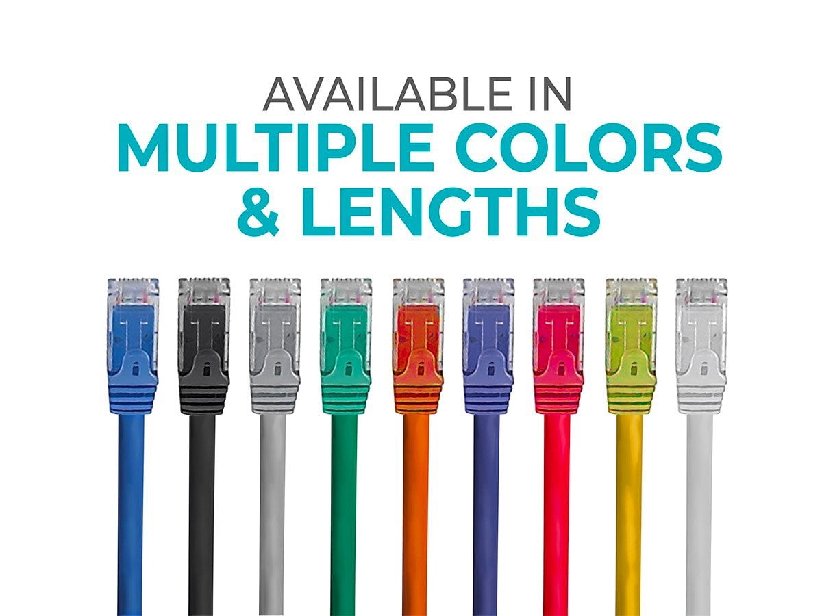 Monoprice Cat6 Ethernet Patch Cable - 1 Feet - Black (12 Pack) Snagless RJ45, 550MHz, UTP, Pure Bare Copper Wire, 24AWG - FLEXboot Series