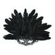 thumbnail image 5 of Máscara de plumas artificiales de media cara, accesorio de moda para fiesta de disfraces de cosplay Negro, 5 of 8
