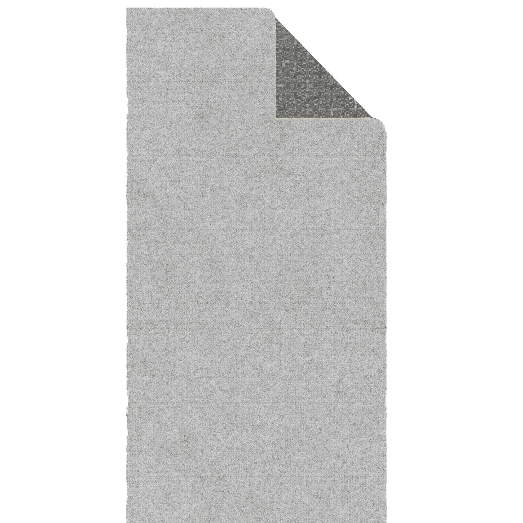 Ottomanson Plush Hallway Runner Rug 2'7" x 13' – Soft Non-Slip Indoor Runner, Gray