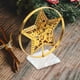 thumbnail image 4 of Adornos de mesa navideños en forma de estrella dorada, centro de mesa navideño, decoración de escritorio, decoración de letrero de mesa navideña, 4 of 5