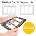 thumbnail image 4 of Yayeee Rocker Switch Wall Plate 2-Gang 4.7"x4.6" Home Decorative Outlet Cover, Starry Pizza, 4 of 6