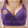thumbnail image 2 of Women's Printed Plus Size Daily Bra Underwear Without Underwire, 2 of 8