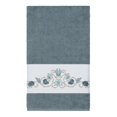 thumbnail image 3 of Authentic Hotel and Spa  Turkish Cotton Shells Embroidered Teal Blue 8-piece Towel Set, 3 of 5