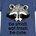 thumbnail image 3 of Instant Message - Small Trash Cute Raccoon - Toddler And Youth Girls Short Sleeve Graphic T-Shirt, 3 of 6