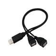 thumbnail image 4 of USB 2in1 Male Two Female Data Cable Compact Design Fast Charging and Data Transfer for Multiple Devices, 4 of 5