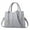 Grey, variant on Purses and Handbags for Women Shoulder Tote Bags Top Handle Satchel Fashion Large Capacity Messenger Bags with Adjustable Strap White