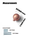 thumbnail image 3 of Goo-Ki Brushed Copper Cabinet Knob with 1''(25mm) Dia, Modern Solid Zinc Alloy Drawer Knob, Minimalist Style Cabinet Pull Drawer Handle Wardrobe Cabinet Door Handle 6 Pack, 3 of 6
