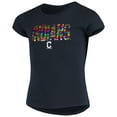 thumbnail image 2 of Girls Youth New Era Navy Cleveland Indians Flip Sequin T-Shirt, 2 of 4