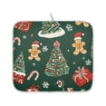 thumbnail image 6 of Yayeee Dish Drying Mat for Kitchen Counter 16" x 18" Microfiber Super Absorbent Coffee Decorative Pad, Yellow Christmas Gingerbread, 6 of 6