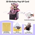 thumbnail image 2 of Lockways 3D Pop Up Birthday Card, Funny Happy Birthday Card for Mother Daughter Son, Unique Foldable 3D Greeting Cards with Envelope for Him Her Friend, 2 of 7