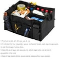thumbnail image 3 of Organisateur de Coffre de Voiture Organisateur de Rangement de Voiture Pliable Organisateur de Coffre de Voiture Portable Pliable Multi Compartiments Sac de Rangement de Coffre de Cargaison Noir - par, 3 of 13