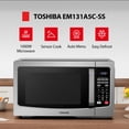 thumbnail image 2 of Horno de microondas Toshiba EM131A5C-BS Sensor inteligente 1.2 cu.ft 1100 W Acero inoxidable negro, 2 of 5