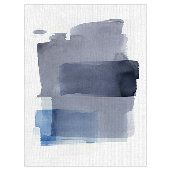 Masterpiece Art Gallery Layering Indigo Abstract by Belle Maison Canvas Art Print 30" x 40"