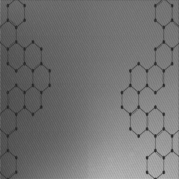 Ahgly Company Indoor Square Patterned Gunmetal Gray Area Rugs, 7' Square