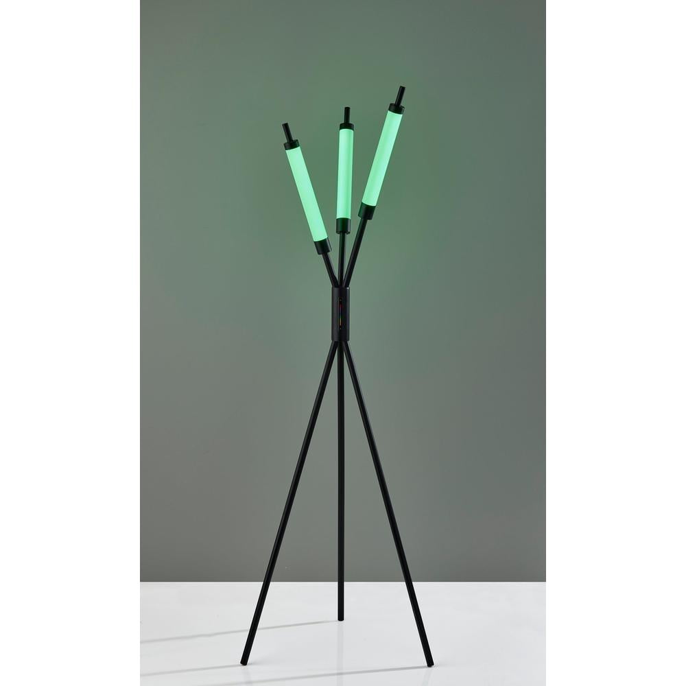 Adesso Collin 62.5" 3-Light Modern Color Changing 3-Way Touch Integrated LED Floor Lamp