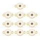 thumbnail image 1 of EeaseMX 10 paquetes de accesorios de joyería DIY con forma de margarita, colgantes de aleación hechos a mano, suministros para colgantes, tamaño 3, blanco, 1 of 7