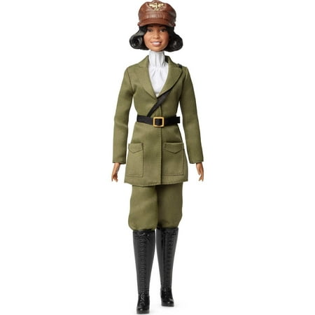 Barbie Inspiring Women Bessie Coleman Collectible Doll with Aviator Suit Helmet and Goggles