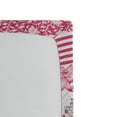 thumbnail image 2 of Ambesonne Pink Floral Fitted Sheet, Damask and Ladybugs, Twin Size, Pink Grey and Magenta, 2 of 2
