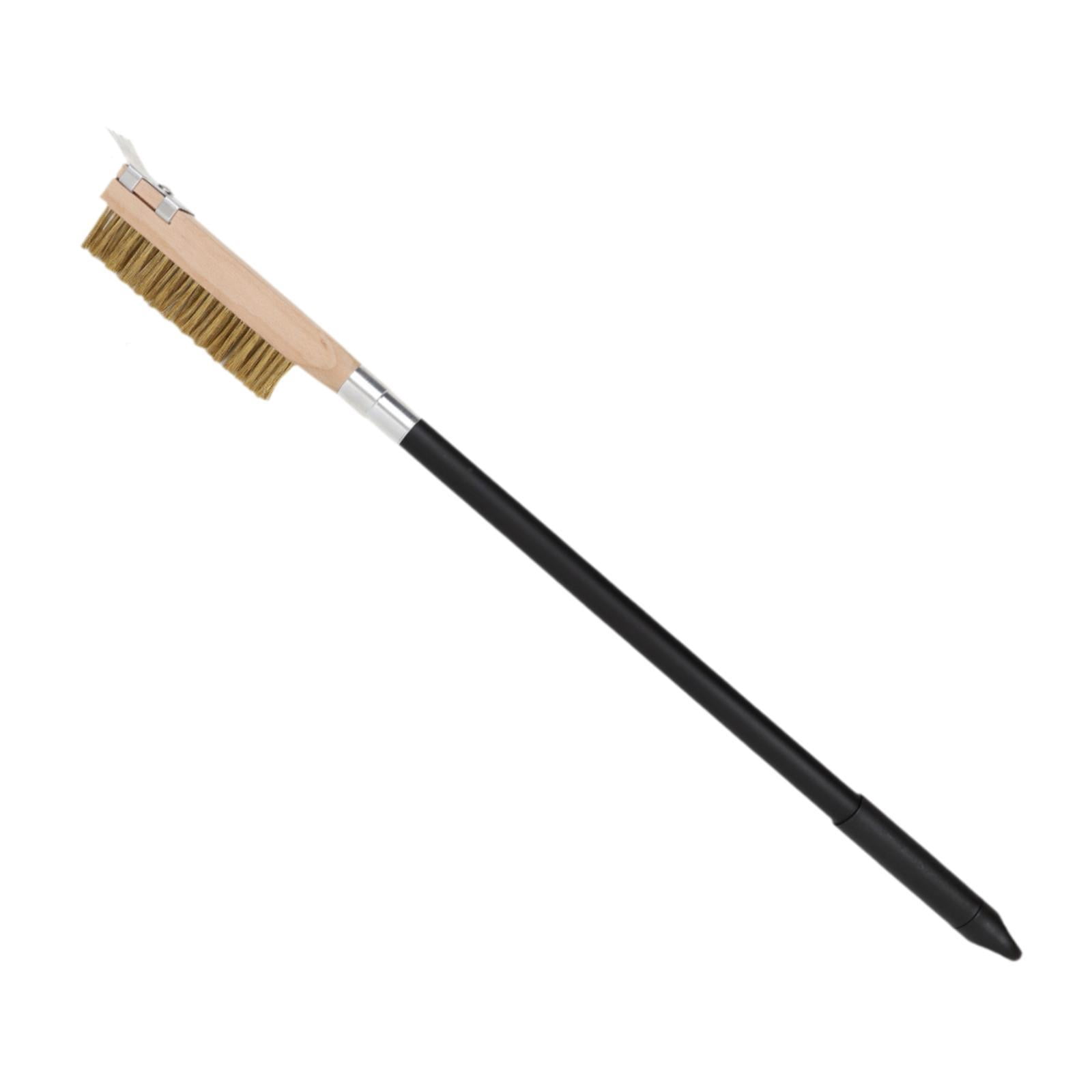YWMJZEU Pizza Oven Brush with Scrape Grilling Accessories Effective Cleaning Grill Brush