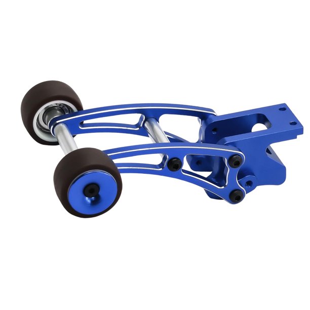 Rueda de altura ajustable, barra de caballito de aleación de aluminio, diseño liviano, Azul