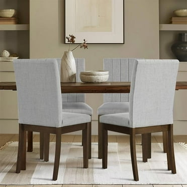 Acme Furniture Claudia Side Chair in Beige and Brown (Set of 2) 71717