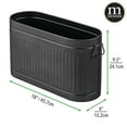 thumbnail image 6 of mDesign Decorative Metal Toilet Paper Stand with Storage for 6 Rolls  - Black, 6 of 7