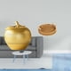 thumbnail image 2 of Escultura de frutas,Figura decorativa de fruta para decoración del hogar,Cestas de almacenamiento,Cestas de almacenamiento de cocina tejidas con asas hechas a mano,Cestas de pan redondas, 2 of 8