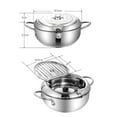 Deep Fryer Pot Tempura Pot Deep Fryer With Oil Filtration Gas Deep