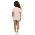thumbnail image 5 of Cudlie Girls’ 5-Pack Short Sleeve T-Shirts, Soft Cotton Tees in Solid Vibrant Colors, Sizes 12M–4T, 5 of 12