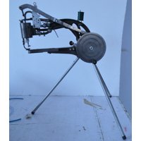 Manual Shoe Repair Machine Dual Cotton Nylon Line Sewing Machine with Tripod