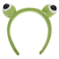 thumbnail image 1 of Bonita diadema de rana de peluche con dibujos animados, diadema de animal con ojos grandes, diadema con orejas de rana, accesorio para disfraz, para mujeres, adultos y hombres, 1 of 7