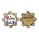 thumbnail image 1 of Parque de diversiones instalaciones silueta Broche de flores, regalo de joyería para mujeres y niñas Unbranded M, 1 of 3