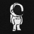 thumbnail image 2 of Dalix Astronaut Relaxed Heavy Cotton Short Sleeve Summer Tee Mens in Black S Small, 2 of 5